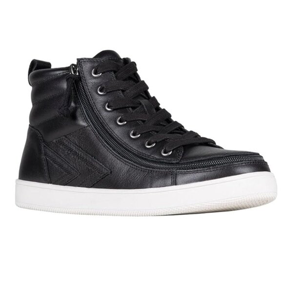 NEW Billy Footwear Mens Ten9 Adaptive Hi-Top Leather Sneakers Size 10.5 W KF282 - Picture 1 of 4